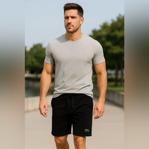 Express Men's Black Shorts